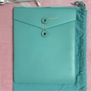 Blue leather Tiffany & Co. Interoffice Envelope